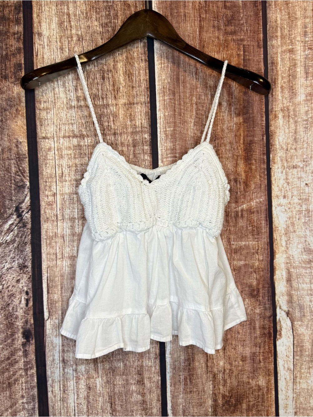 Forever 21 Crochet Bust Babydoll Camisole